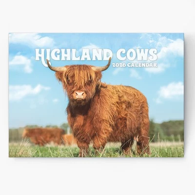 2026 Highland Cow Calendar Wall Monthly Planner Family Home Organiser - Image 1 of 4