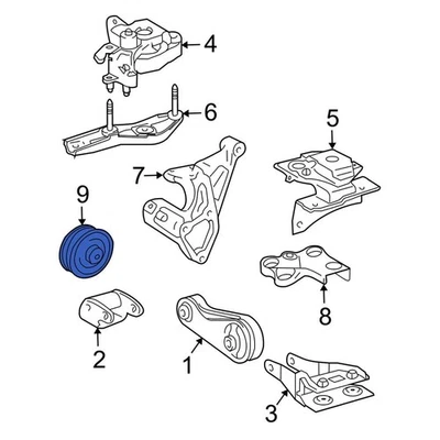 For Toyota Prius 2001-2009 Toyota 1663021020 Accessory Drive Belt Idler Pulley Foto 1 de 3