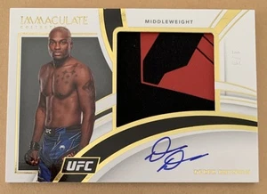 2022 Immaculate UFC Derek Brunson Auto Relic True Gold SSP 1/5 First On Print  - Picture 1 of 2