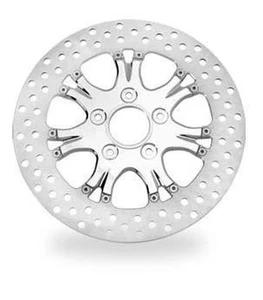 Performance Machine Heathen Two Piece Brake Rotor - 11.8in Chrome Motorcycle - Picture 1 of 4