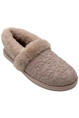 Chinelo acolchoado floral Skechers Cozy Campfire flor brilhante blush - Imagem 1 de 3