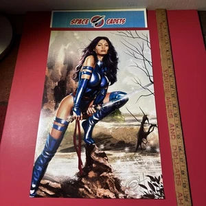 Psylocke Greg Horn Signed Autographed 11 X 17 Art Print - Picture 1 of 5