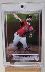 Spencer Strider Auto 2022 Topps Chrome - Rookie Autographs #RA-SS (AU, RC) - Picture 1 of 2
