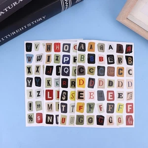 Alphabet, Number & Symbol Label Stickers DIY Scrapbooking Journal Supplies _t - Zdjęcie 1 z 12