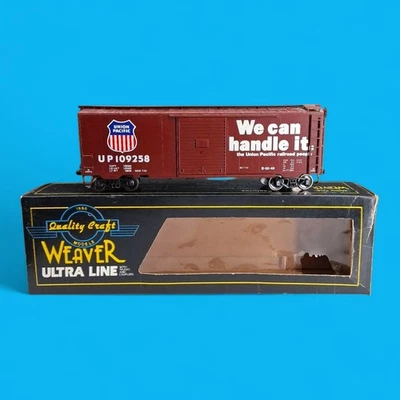 Weaver 3-Rail Union Pacific We Can Handle It 40’ PS-1 Box Car O Scale Freight - Image 1 of 4