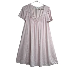 Miss Elaine Essentials Women’s Small Pink Nylon Nightgown Lounge - Picture 1 of 7