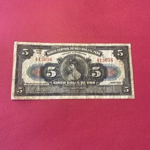 Peru- 5 Soles de Oro- 1941 - Picture 1 of 6