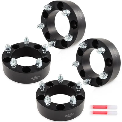 4 Pcs 2 inch Wheel Spacers For Ford F-150 Dodge Ram 1500 5x5.5 1/2"x20 108 CB - Image 1 of 4