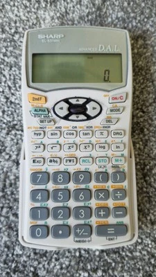 Sharp EL-531WH Advanced D.A.L. Scientific Calculator White 14-Digits LCD Display - Image 1 of 4