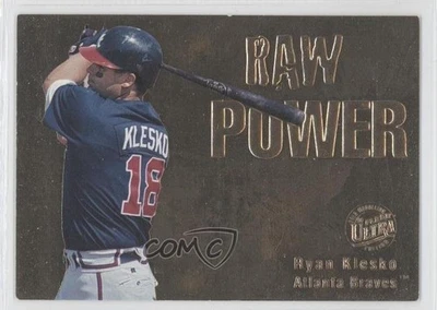 1996 Fleer Ultra Raw Power Gold Medallion Edition Ryan Klesko #597 - Image 1 of 2