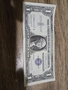 NEW LISTING-1957 One Dollar Blue Seal Series Note Silver Certificate-Great Gifts - Picture 1 of 6