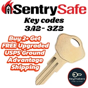 Sentry Safe Keys Cut to Your Key Code 3A2-3W2 Spare Replacement Keys Made - Picture 1 of 1
