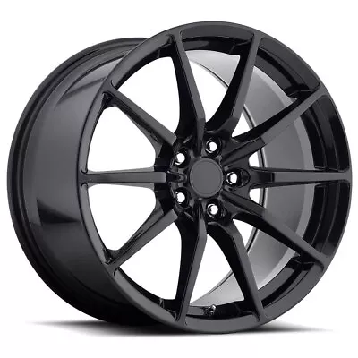 19x10 F | 19x11 R MRR M350 5x114.3 +40/55 Gloss Black Wheels (Set of 4) - Image 1 of 3