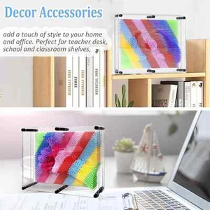 MICKYU Extra Large 3D Pin Art Toy Board Game for Ages 5-7, Rainbow Sensory... - Picture 1 of 4