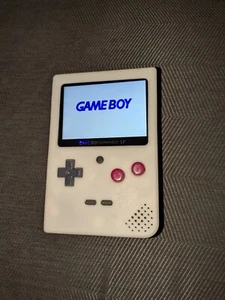 Game Boy Advance Slab SP remix White w/ New IPS LCD Screen & New Shell Nintendo - Picture 1 of 10