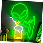 Green Alien Neon Sign For Wall Decor Dimmable Alien Beer Bar Neon A-666Alien