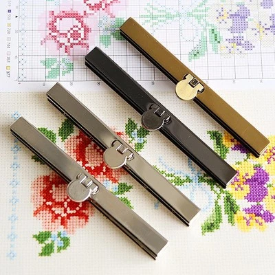 2 x Metall Geldbörse Rahmen Leiste Randleiste Portemonnaie Taschenverschluss DIY 11,5 cm silber - Bild 1 von 4