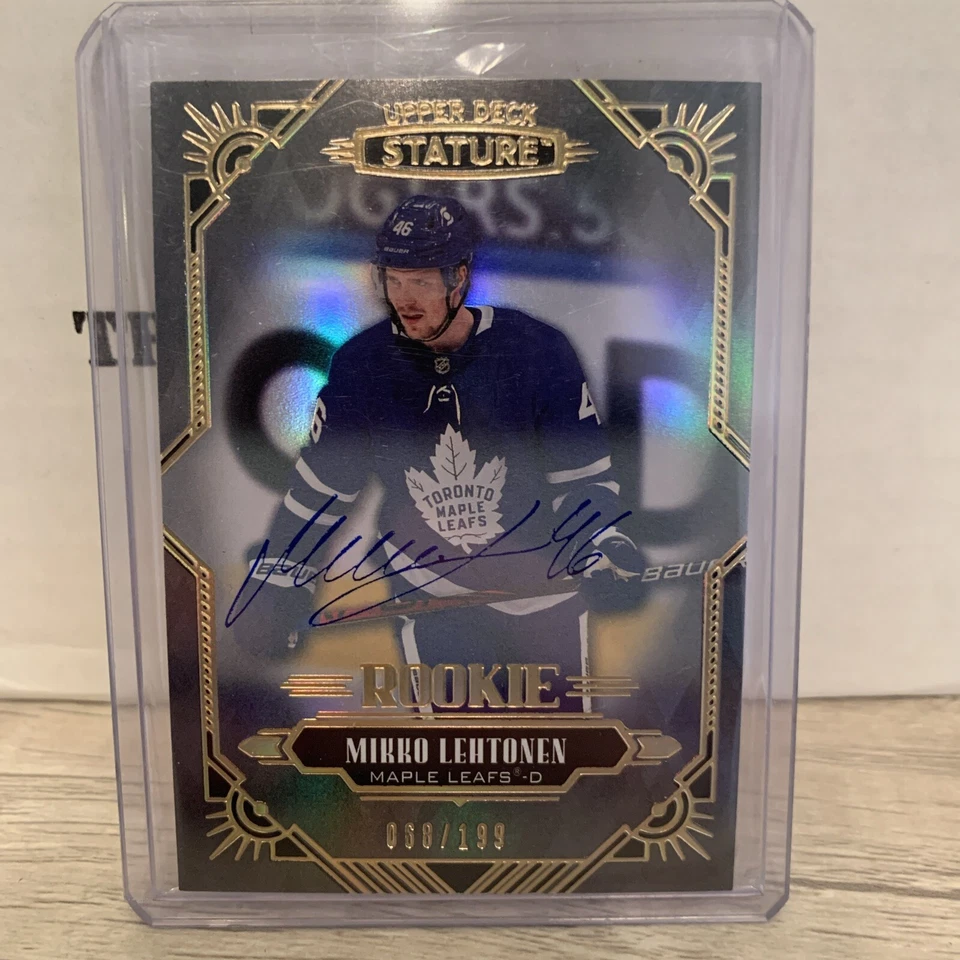 2020-21 Upper Deck Stature - Rookies Autographs #134 Mikko Lehtonen /199 RC - Image 1 of 2