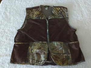 Walls Camo Mens Bird Hunting  Mesh Vest Sz M/L Regular Zip Pockets - Picture 1 of 14