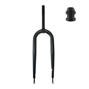 Horquilla rígida de acero para bicicleta 26x4" Fat Tire 1" roscada horquilla delantera y auriculares - Imagen 1 de 10
