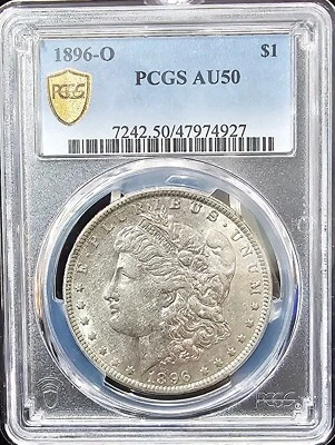 1896-O Morgan Dollar AU-50 PCGS - Image 1 of 4