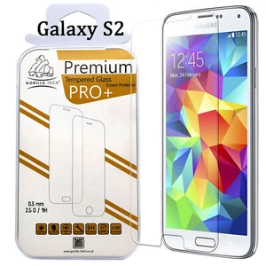 For Samsung Galaxy S2 Genuine Gorilla Tempered Glass Film Screen Protector - Picture 1 of 4