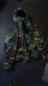 Waterproof Hunting Jacket Woodland Camo - Picture 1 of 3
