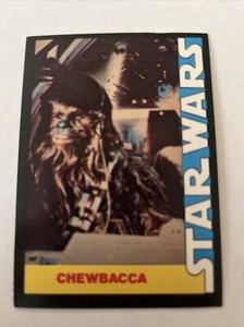 Vintage 1977 Star Wars Wonder Bread CHEWBACCA 9 Nine Card Nice Ex Mint  Inv6