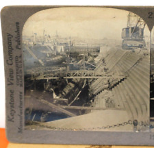 Navy Submarines in dry dock Keystone view co Stereoview 19004 23 military sub