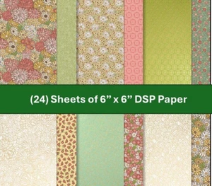 Papel Serie Diseñador Lámina Floral Estampado JARDÍN ORNAMENTADO 6X6 DSP 24 Hojas - Imagen 1 de 1