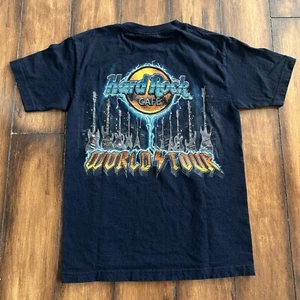 Vintage Hard Rock Cafe T-Shirt Baltimore World Tour Size Small Navy Blue - Picture 1 of 6