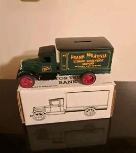 ERTL 1931 Hawkeye Truck Bank #9412 "Frank Malatesta Storage Warehouse Moving" - Picture 1 of 6