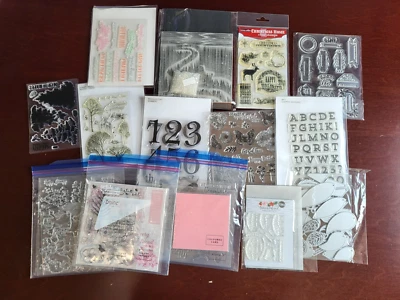 Large Mixed Lot of Clear Stamps, Cut & Emboss Dies Plus Extras - Image 1 of 4