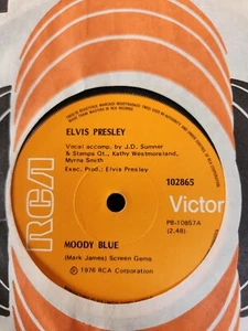 Elvis Presley "Moody Blue" 1976 RCA Oz 7" 45rpm - Picture 1 of 2