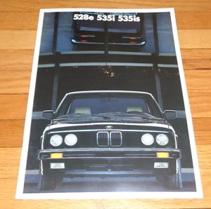 Catalogo brochure di vendita originale 1987 BMW 528e 535i 535is - Foto 1 di 2