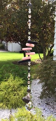 Piedra de cuarzo druzy curativa hecha a mano atrapasol/prismas con elementos de Swarovski EE. UU. Foto 1 de 3