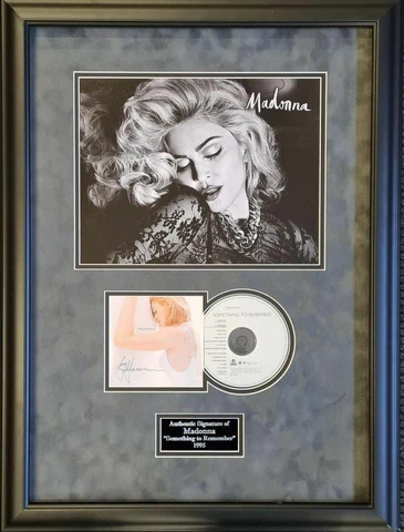 MADONNA Signed Montage AFTAL Cover