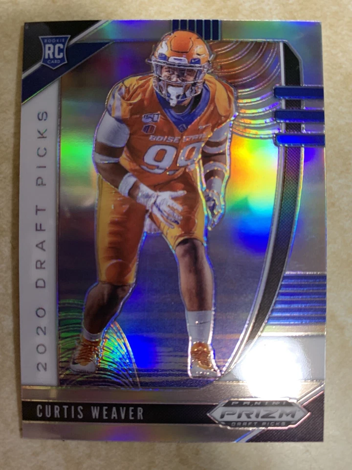 Curtis Weaver 2020 Prizm Draft Picks Silver prizm rookie Boise State Broncos - Image 1 of 1