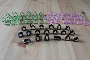 Carcassonne - 19 Transparent Meeples Complete Set | Accessory | New - Picture 1 of 11