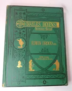 Charles Dickens Edwin Drood etc Household Edition 1877 Book HC Victorian - Imagen 1 de 12