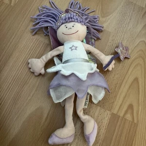 Marks and Spencer M&S Purple hair fairy rag doll soft toy plush 5884 155 - Picture 1 of 7