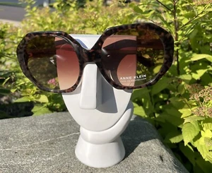 Anne Klein Sunglasses MOCHA TORTOISE Square Frames with Brown Lenses - Picture 1 of 12