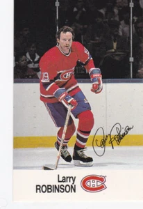 88/89 ESSO..LARRY ROBINSON..ALL-STAR COLLECTION STICKER..CANADIENS.COMBINED SHIP - Picture 1 of 1