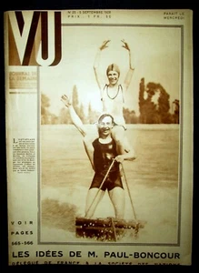 VU #25 Publicité Affiche photo KERTESZ Paul-Boncour SDN Saint Ogan Nautisme 1928 - Bild 1 von 1