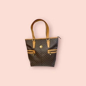 RIONI Moda Italia Monogram Print Luxury Designer Tall Tote Shopper Shoulder Bag - Picture 1 of 12