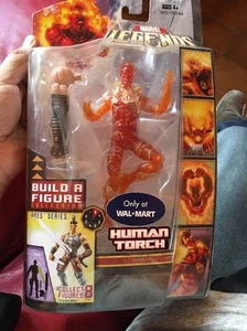 Marvel Legends Human Torch Wal Mart exclusive BAF Ares Limited edition - Picture 1 of 6