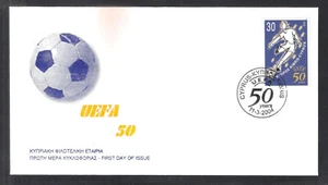 CYPRUS 2004 SOCCER FOOTBALL UEFA 50th ANNI NICE UNOFFICIAL FDC - Picture 1 of 1