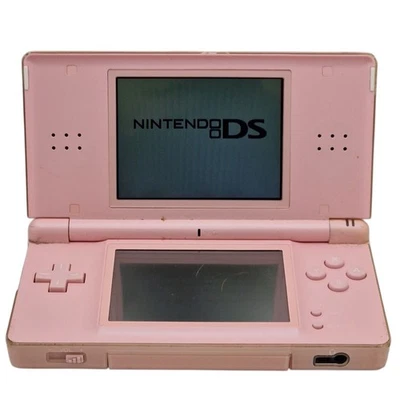 Pink Nintendo DS Lite ESG-001 - Works -  Broken Hinge - For Parts or Repair - Image 1 of 4