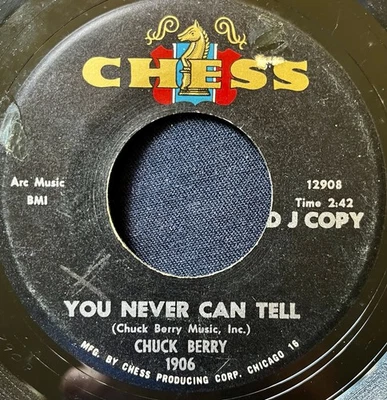Rare! Chuck Berry 1964 You Never Can Tell / Brenda Lee Promo 45 RPM Chess mono - Image 1 of 2