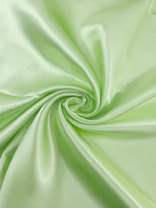Pastel Lime Liquid Satin Fabric - Picture 1 of 4